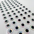10mm/12mm/14mm/16mm Holographic 3d Fishing Lure Eyes Realistic Fly Tying Iridescent Fly Fishing Eye for Lure Making