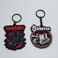 ZT-Anime Silicone Rubber Letter Keychain Bulk Music Heart Pvc Keychain Accessories Custom Clothing Tags With Logo