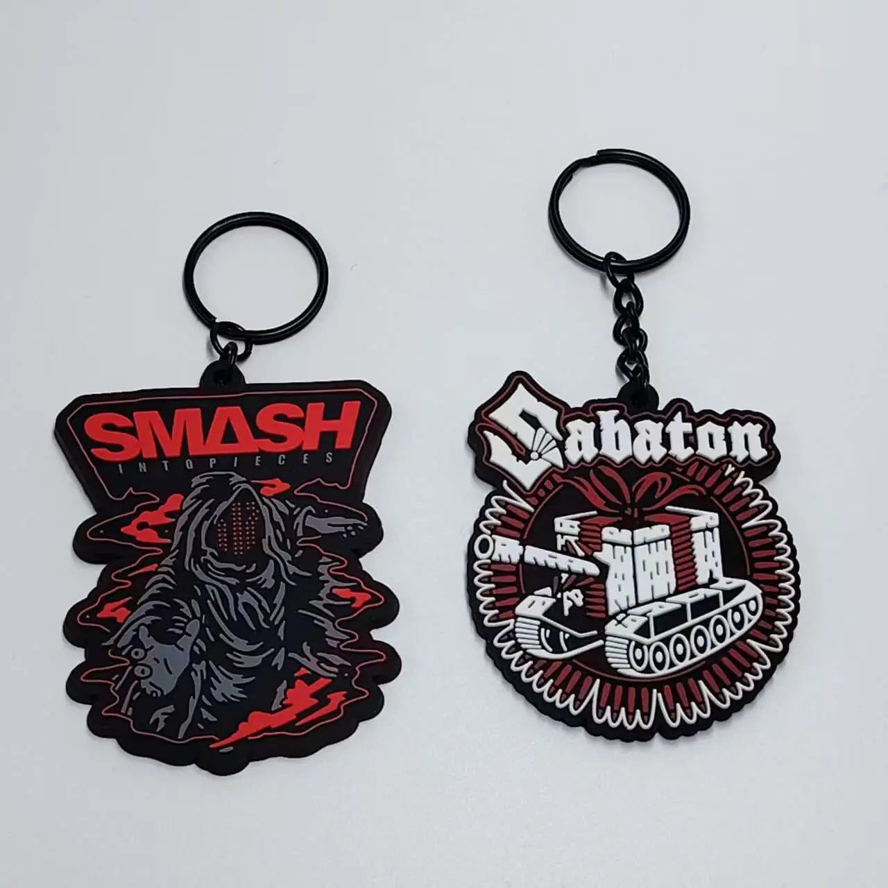 ZT-Anime Silicone Rubber Letter Keychain Bulk Music Heart Pvc Keychain Accessories Custom Clothing Tags With Logo