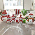Customized Fiberglass Outdoor Snowman/life Size Santa Claus Statues/fiberglass Hot air Balloon Props