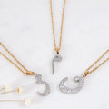 Inspire Jewelry Custom Name Personalized Muslim Arabic Letter Necklace Jewelry Word CZ Crystal Diamond Arabic Pendant Necklace