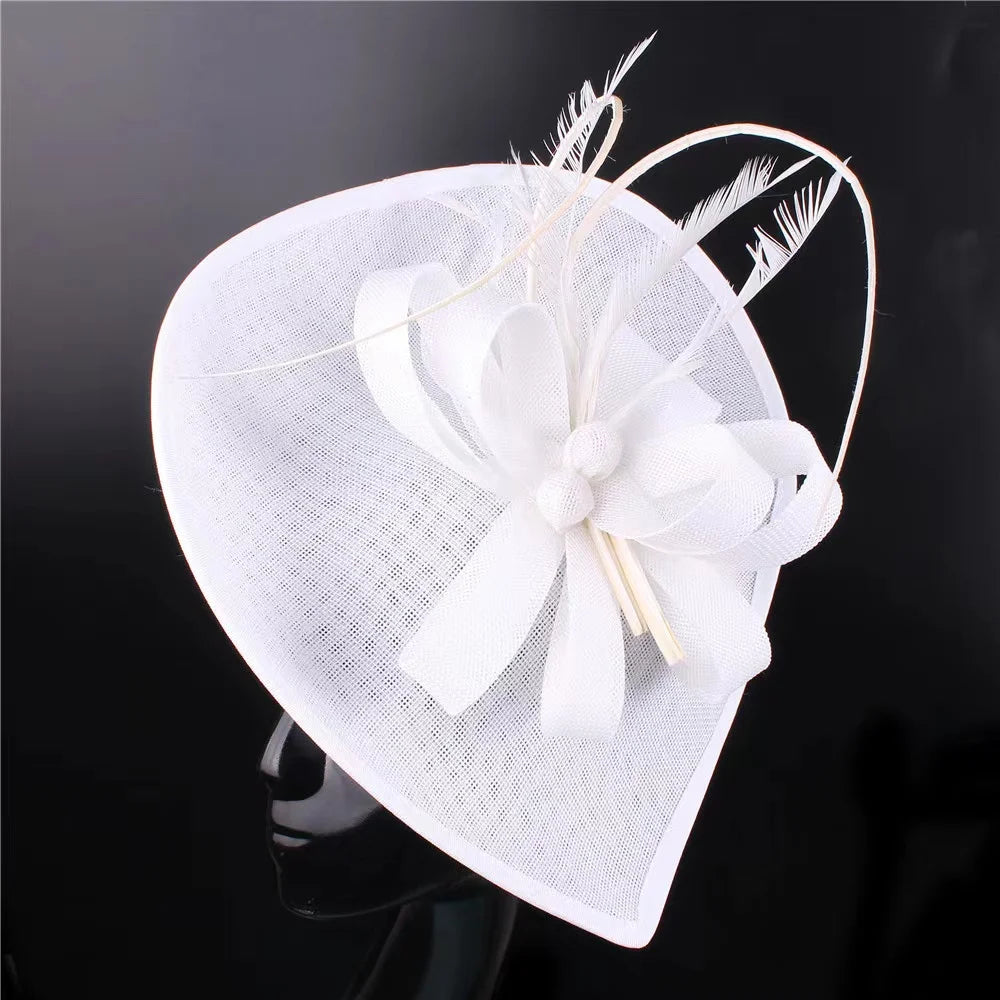 High-End Ladies Fascinator Wedding Party Bridal Hat Elegant Derby and Church Hairband for Women for Formal Events
