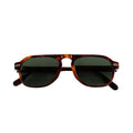 High-End Oversized Acetate Sunglasses for Men and Women Brown and White Frames Polarized Lenses