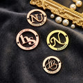 Customized Metal Name Plate Water Use Small Zinc Alloy Letters Fashion Alloy Logo for Hijab