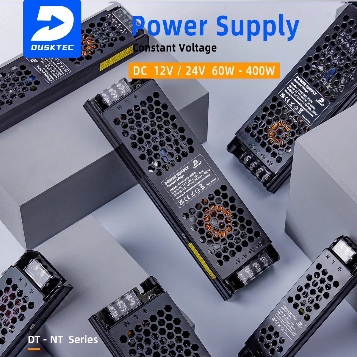 DC 12V/24V LED Power Supply AC110-240V Mute Lighting Transformers 60W/100W/150W/200W/300W/400W LED Light Driver Power Adapter