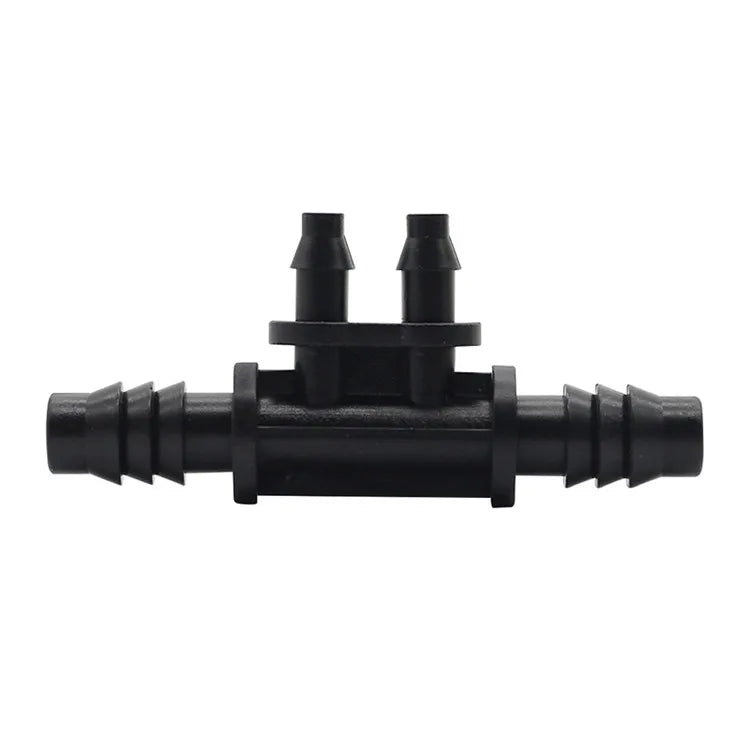 4 Way Hose Splitter 3/8 Inch to 1/4 Inch Agriculture Drip Irrigation Fittings Reducing Tee Barb Connector MegaBDM