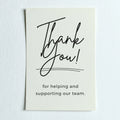 Luxury Custom Personalised Business Wedding Invitation Thank You Greeting Gift Cards for Small Business