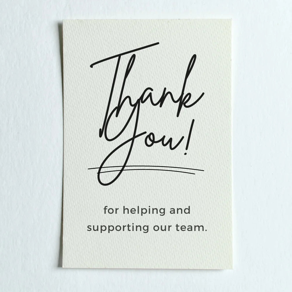 Luxury Custom Personalised Business Wedding Invitation Thank You Greeting Gift Cards for Small Business