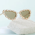 2023 New Arrival Luxury Fashion Women's Diamond Bling Sunglasses Oval Rhinestones Blue White Gold Transparent Red Yellow Made PC