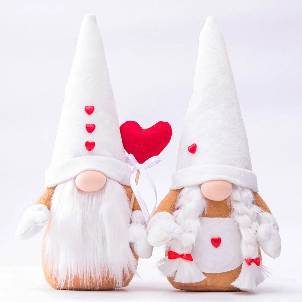 Hot Sale Handmade Cloth Goblin Ornaments Love and Envelope Valentines Day & Christmas Gift for Family Holiday Home Decoration