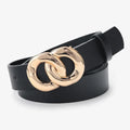 Custom Fashion Designer Plate Buckle PU Belt Personalized Casual Women's Leather Belts with Alloy Buckle