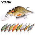 VTAVTA 5cm 7cm 9cm Lifelike Bass Artificial Lures Fish Hard Crank Baits Fishing Lures Minnow