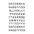 X Series Waterproof Body Art Skin Friendly Alphabetical Black Letters Custom Temporary Tattoo Paper 60x105mm Lasting 3-7 Days
