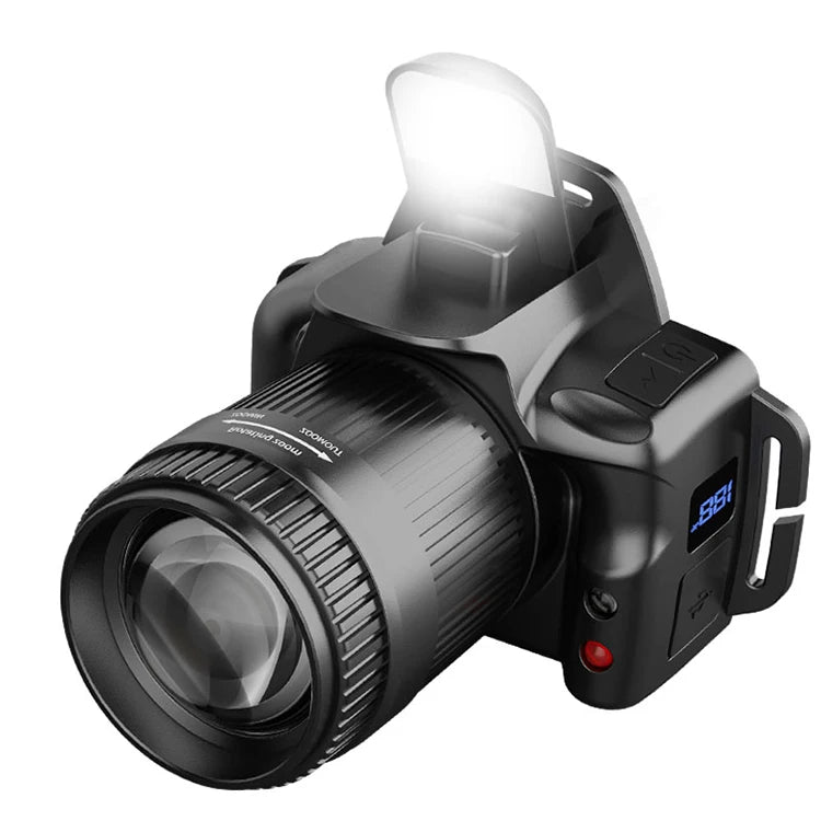 Howlighting White Laser Induction Charging Long Endurance Emergency Small Headlight Outdoor Night Fishing Light Camera Headlamp