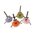 Fruit Shape Plush Cat Toy Clean Teeth Teeth Chew  Stick Orange Cat Tease Stick Cat Toy