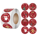 2026 New Custom Printed Paper Adhesive Sticker Merry Christmas Stickers Labels