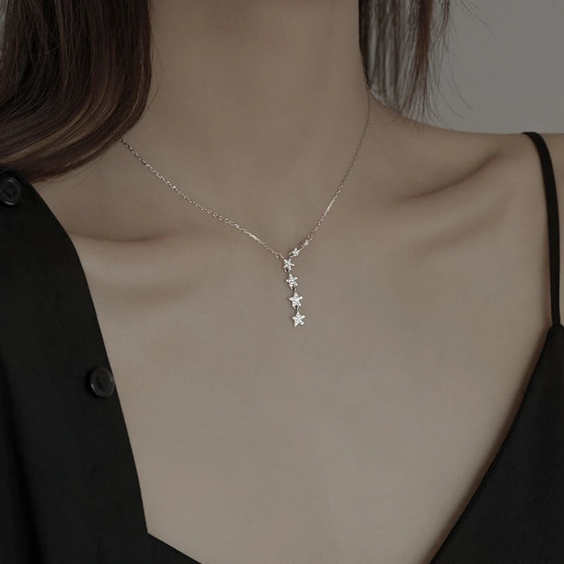 2021 Luxurious S925 Sterling Silver Triones Charles's Wain Pendant Necklace Clavicle Chain Trendy Jewelry Parties Weddings Gifts