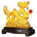 Chinese Dragon Feng Shui Resin Statue Luxury Animal Sculpture Home Office Decor
