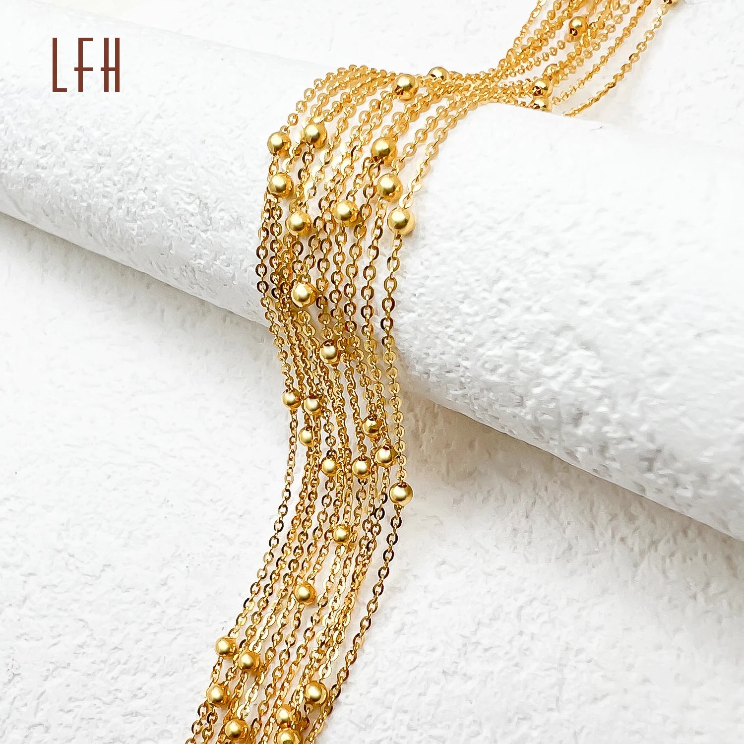 Wholesale K18 Shine O Shape Chain Necklace Length 18inch Weight 1.29 Gram AU750 Pure Gold Chain 18k Real Gold Chain Necklace