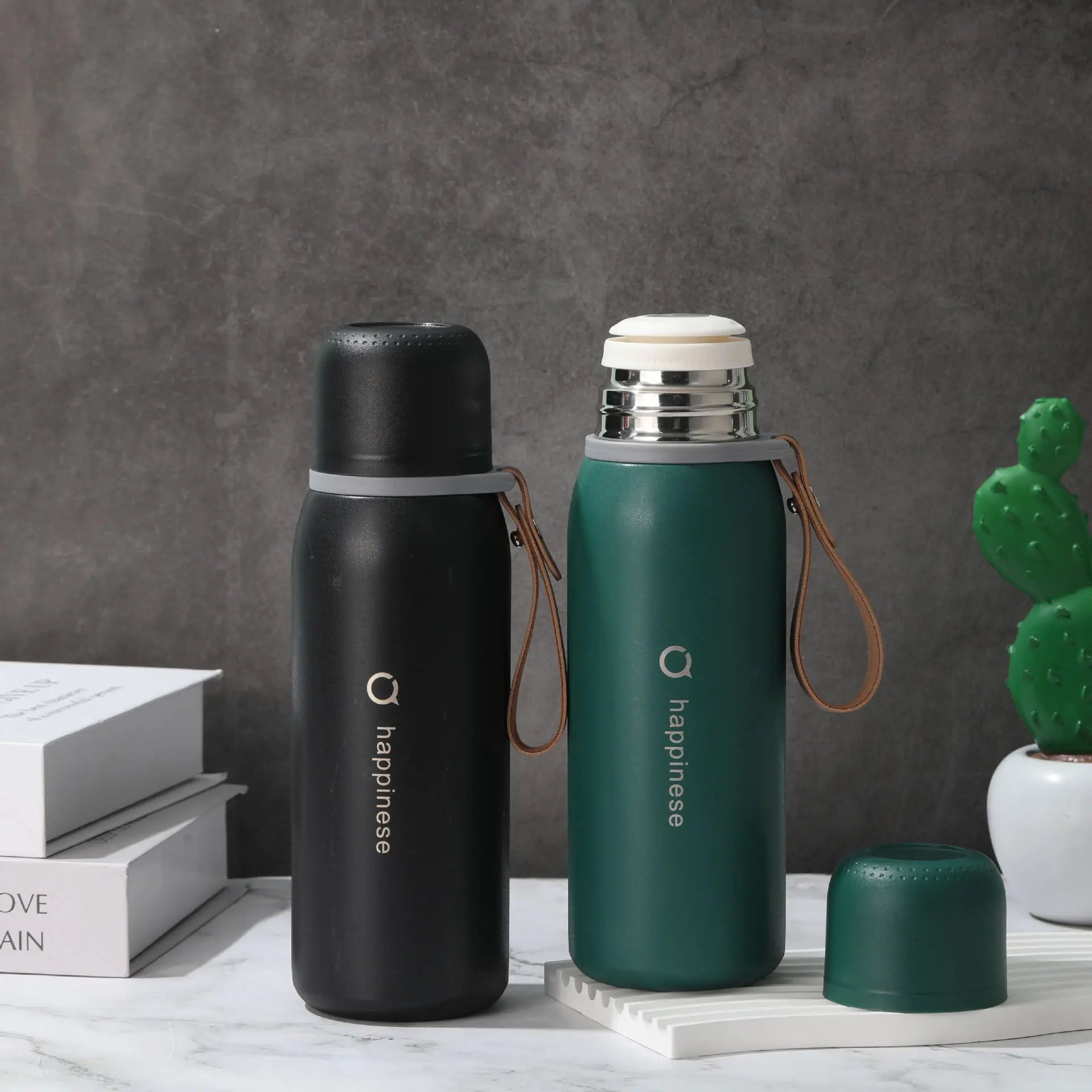 New 316 Stainless Steel Insulated water bottle Office Business Bullet-Shaped Large Capacity Water Cup for Men and Women