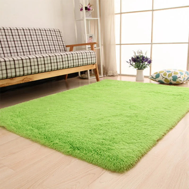 Ins Hot Sale Soft Rugs Kids Bedroom Shaggy Flooring Washable Carpet Large Living Room Carpet