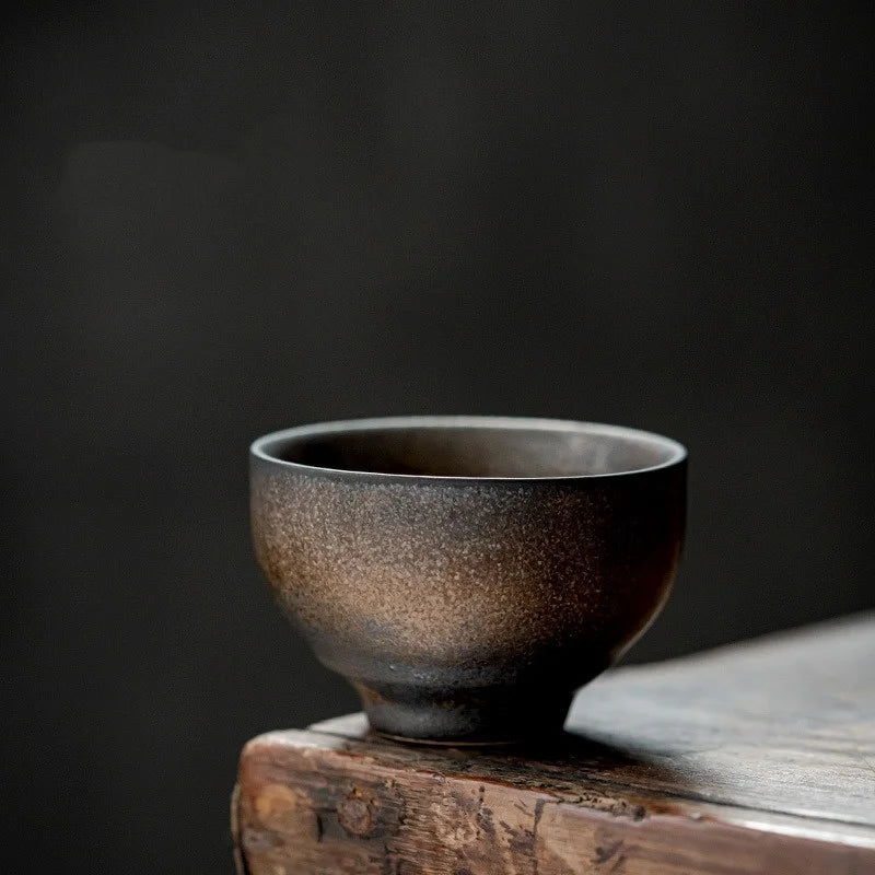 MSH Classic Japanese 45ml Gilded Ceramic Kung Fu Tea Tasting Cup for Ramadan Gift