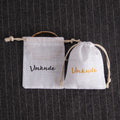 7*9 cm Customized White Bamboo Cotton Organic Bags Cheap Drawstring Jewelry Packaging Pouch with Cotton Rope