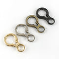 Meetee BF796 Zinc Alloy Bag Chain Hook Key O-ring Pendant 8-shaped Gourd Open Spring Ring Connection Buckle