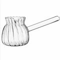 Handmade  Classic 500ml Borosilicate Glass Coffee Pot for Parties Customizable logo for Drinkware and Cups