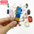 Factory Wholesale Elastic Polyester Reusable Bracelet Wristband Custom Fabric Sport Wristband
