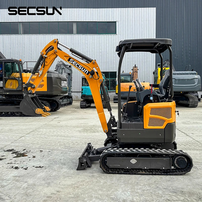 Secsun Mini Small Excavator 1ton 1.5 Ton 1.8 Ton 2 Ton 3.5 Ton Crawler Excavator with Digger