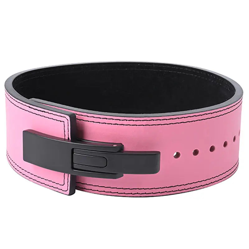 Custom  Weight Lifting Belt Weightlifting Workout Training Double Prong Buckle Lever Weight Lifting Belt