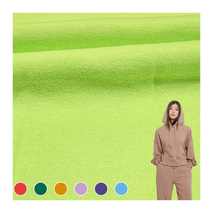 Anti Pilling Polyester Material TC Fleece Fabric New Style Soft Cotton Terry Fabric for Hoodies/