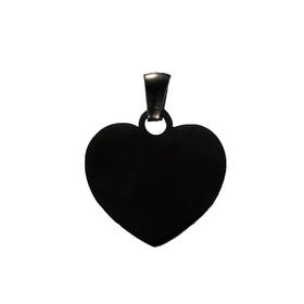 Factory Customization Personalized Mirror Polished Stainless Steel Hollow Pet Blank Label Heart Pendant Jewelry Wholesale