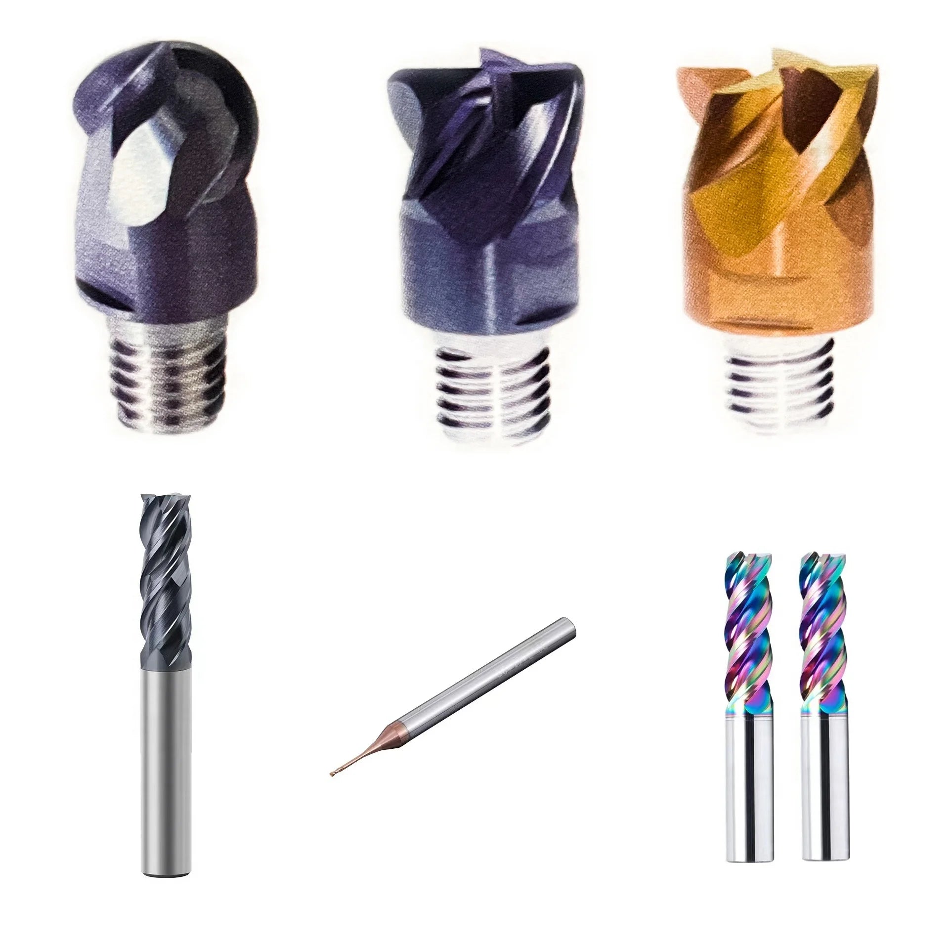 DL Factory ODM-Compatible Solid Carbide Endmill 4-Flute Flat Fresa CNC Tool HRC45 HRC55 HRC65 Milling Cutters Tin Altin Options