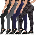 Women's High Waist Leopard Printed Yoga Gym Leggings Soft Knitted Fitness Sports Wear with Logo