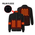 Men's Winter Casual Smart Battery-Heated Jacket Custom Polar Fleece with Electric System Rechargeable Canvas Material