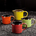 Small Tableware Coffee Milk Pot Cafe Banquet Catering 100Ml 200Ml Ceramic Jug Milk Pitcher With Handle