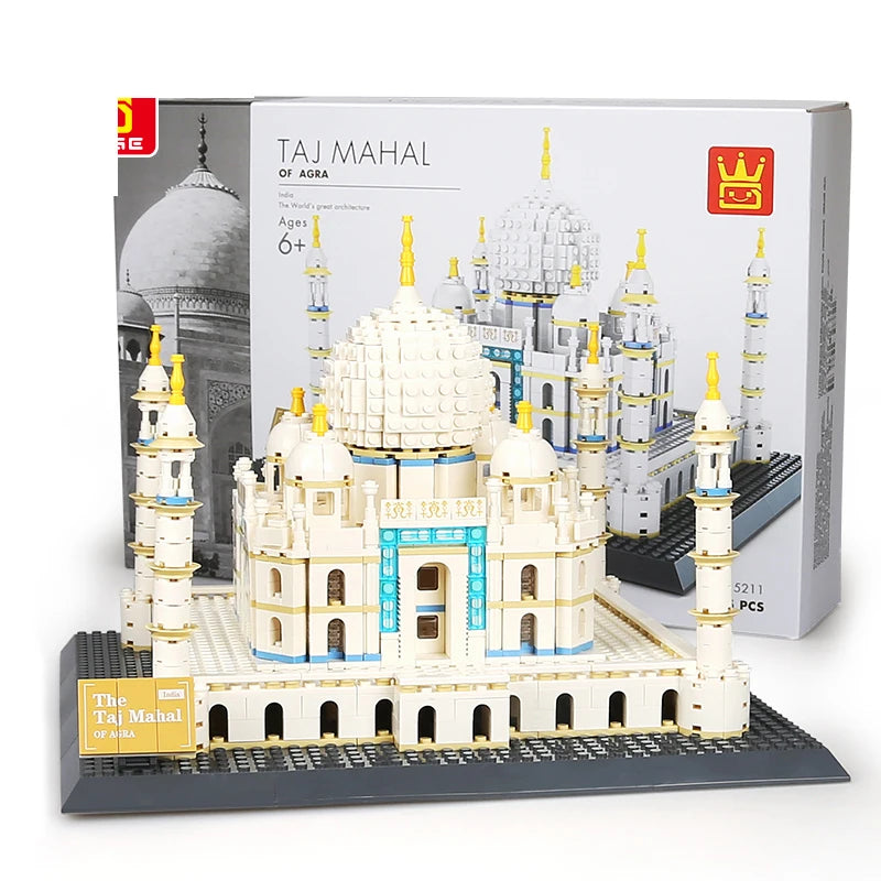 5211 India Famous Architecture Children Building Blocks Taj Mahal MOC Brick 1113+PCS Educational Children Toys for Collection