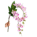 Handmade Realistic Mixed Plastic and Silk Stem Flowers in Pink for Easter Christmas Mother's Day Home Decor Artificial Plant
