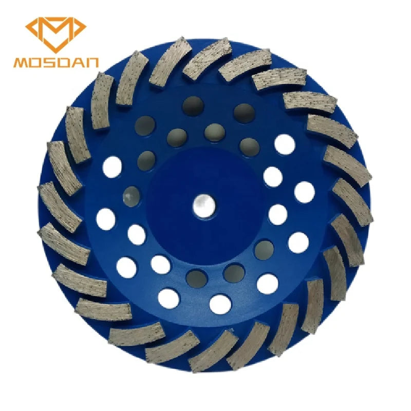 7 Inch 180mm Grit 30 Medium Bond Turbo Diamond Grinding Wheel with 24 Segment