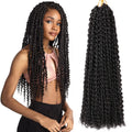 Passion Twist Crochet Hair 18 Inch Pre Looped Passion Twist Braiding Synthetic Hair Bohemian Braid for Crochet Pretwisted Hair