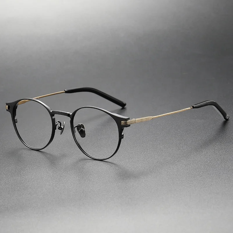 S-391T Eyeglasses New Frame Fashion Name Brand Spectacle Metal Titanium Custom Optical Glasses Frame for Men Office