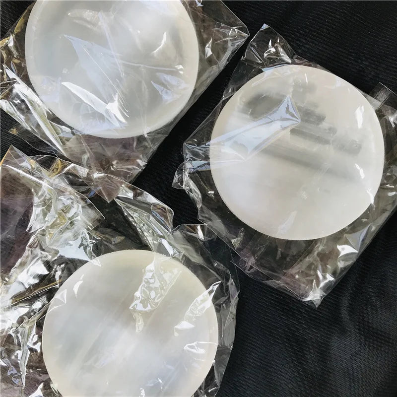 Wholesale Natural Healing Crystal Selenite Bowls  for Gifts Home Decoration