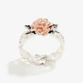 GT Popular Copper Hollow Out Rose Shaped Ring for Women Vintage Style