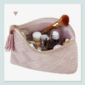 Waterproof Zipper Organizer Makeup Bag for Toiletry Pouch Cosmetic Accessories with Gifts