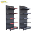 Good Price Double-Sided Metallic Heavy Duty Grocery Store Retail Display Stand Racks Gondola Shelving with Basket