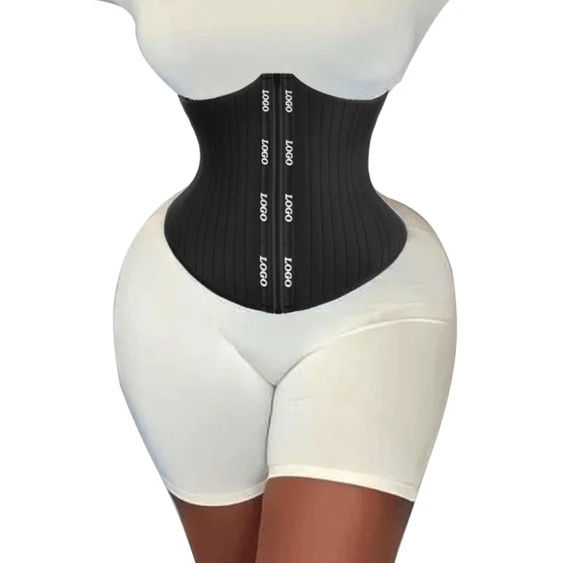 Wholesale Heavy Duty Corset Sculpt Waist 25 Steel Boned Latex Waist Trainer for Tummy Control