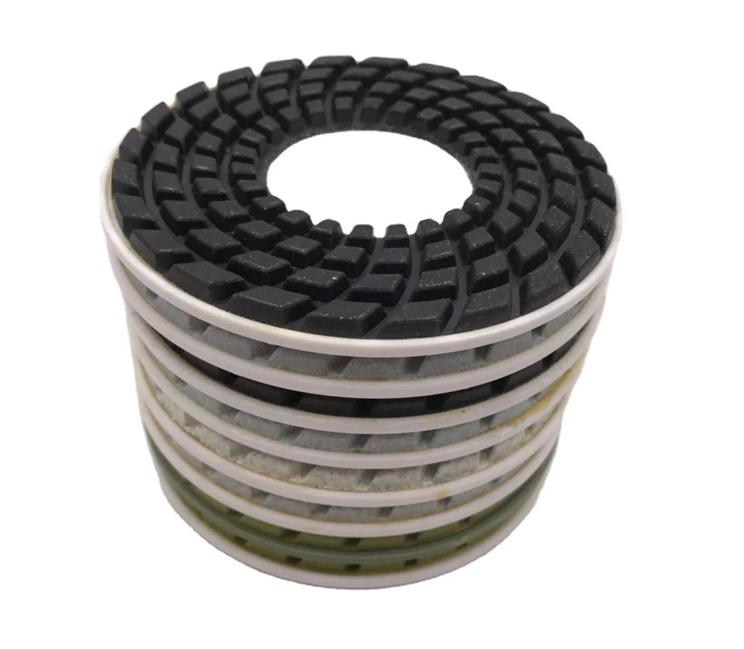 Popular Products in the Indian Market Granite Polish Pad  4 Inch 50#-3000# Quartz Polishing Pads