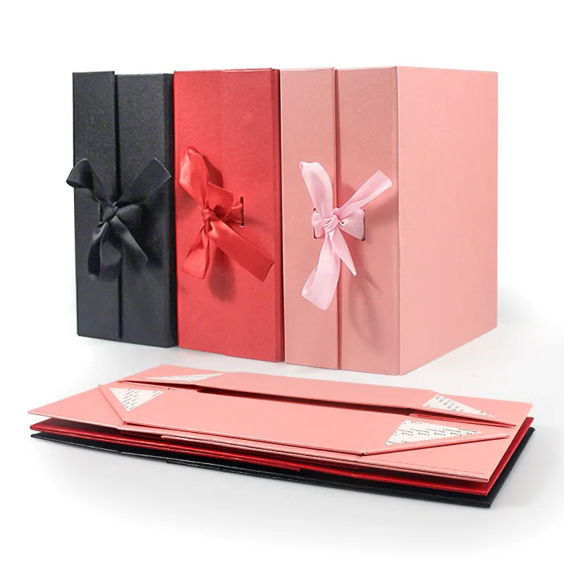 Customized Paper Cardboard Magnetic Foldable Folding Gift Box Packaging Garment Apparel Clothing Packaging Boxes